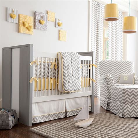 Yellow and Gray Nursery Decor