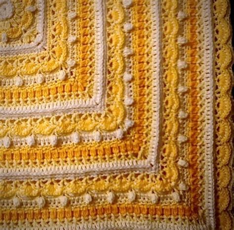 Yellow Crochet Blanket