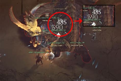 Yellow Damage Color  in Diablo 4