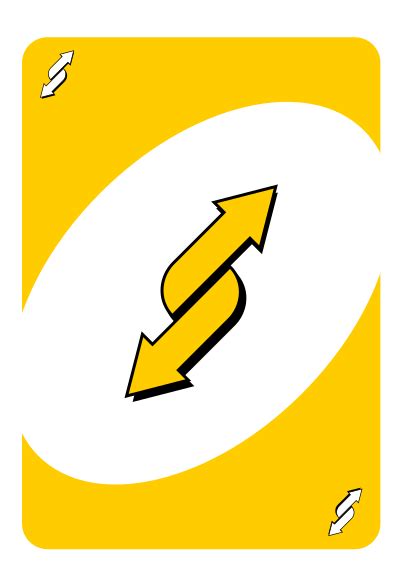 Yellow Reverse Card