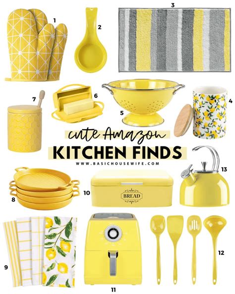 Yellow kitchen accessories