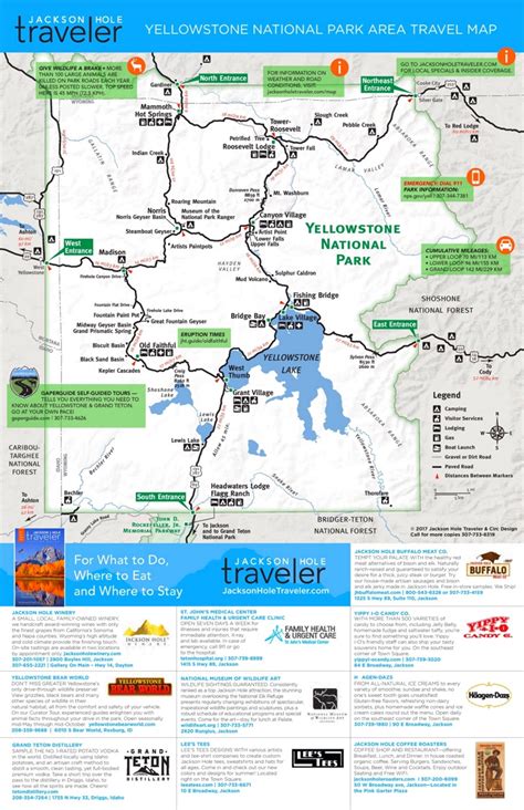 A Hysterical Map of the Yellowstone Park with Apologies to the Etsy