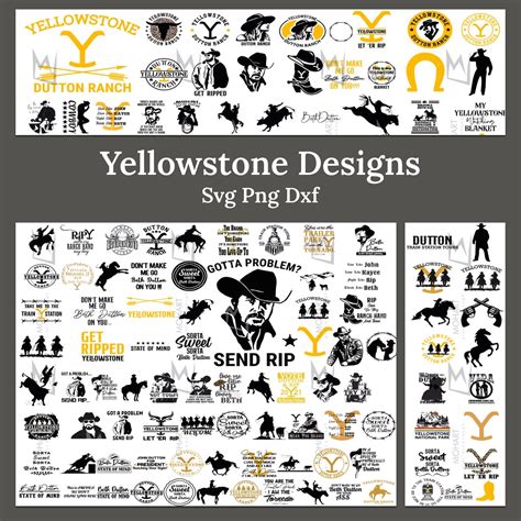 Discover the Untamed Beauty of Yellowstone - Immerse in Nature's Wonders with Yellowstone Y Svg