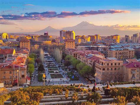 Yerevan Cascade Complex Night