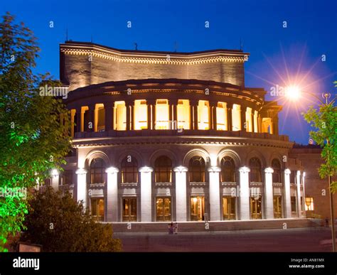 Yerevan Opera House Night