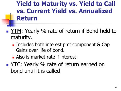 Yield to Maturity