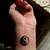 Yin Yang Wrist Tattoo