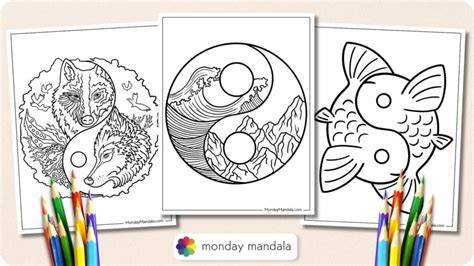 Yin And Yang Coloring Pages