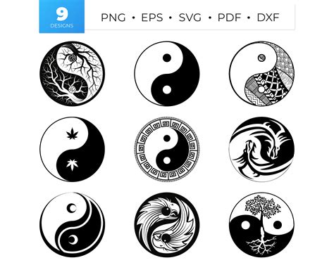 Unleashing the Balance of Opposites: Adorn Your Designs with Yin Yang Sign SVG