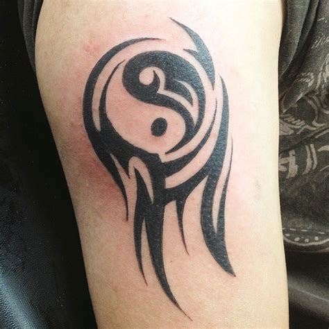A ying yang tribal tattoo Tattoos, Yin yang tattoos