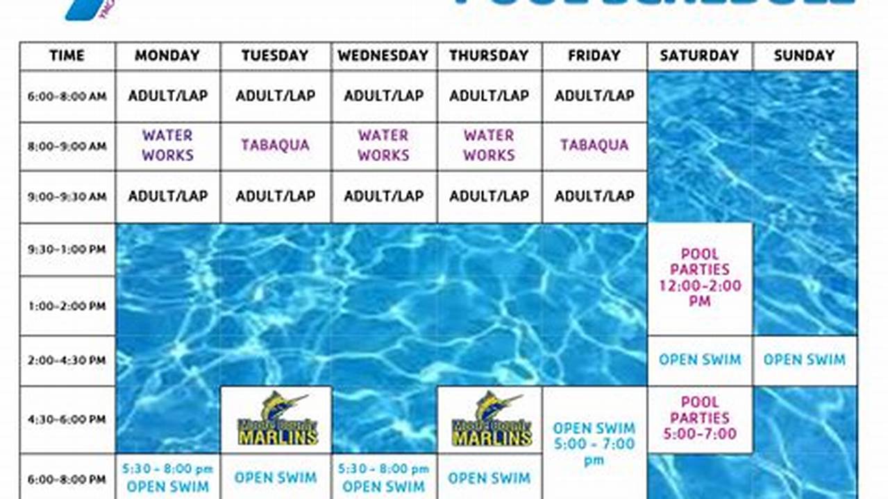 Ymca Pool Schedule 2025