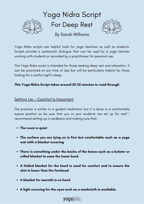 Yoga Class Script Pdf