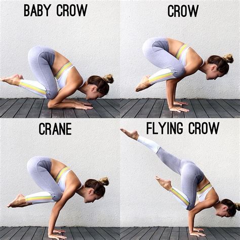 Yoga Crow Pose Progression