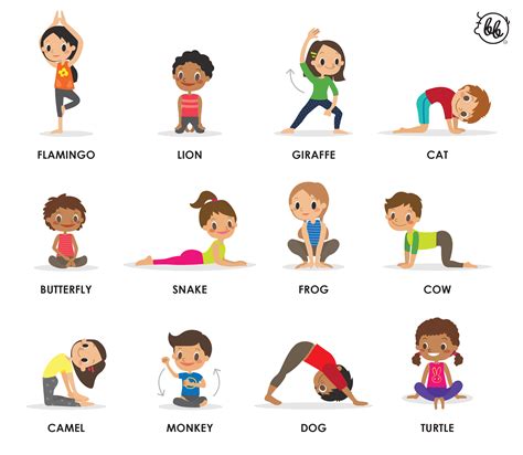 Yoga Poses For Kids Printable