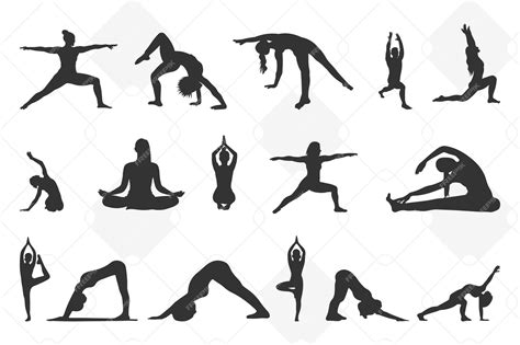 Download Yoga SVG Design Bundle | Yoga Pose... Creativefabrica