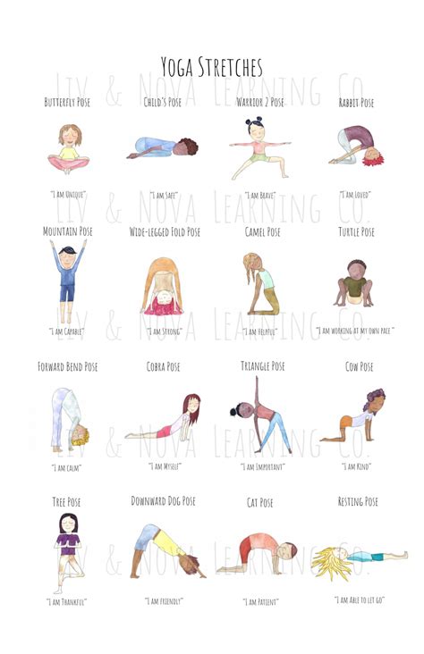 Yoga Stretches Poster