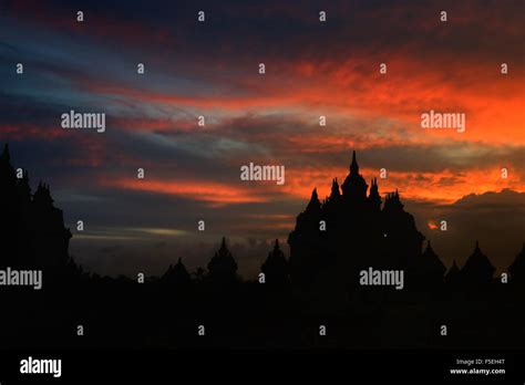 Yogyakarta Temples at Sunset