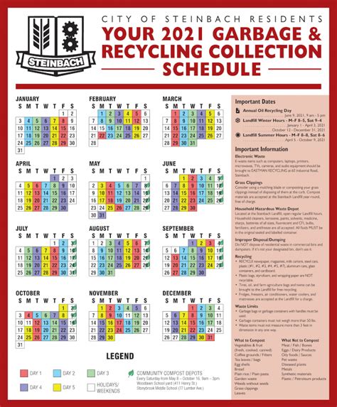 Yonkers Garbage Pickup Calendar