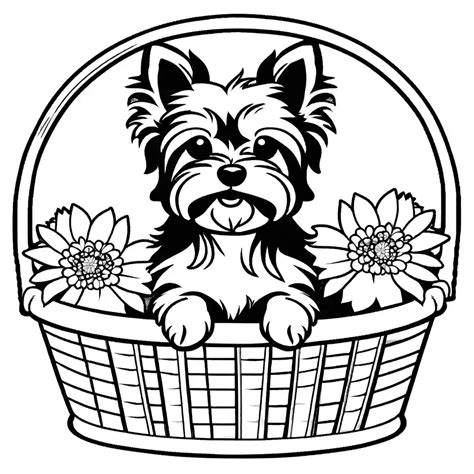 Yorkie Coloring Pages