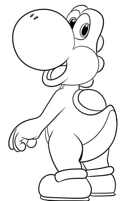 Yoshi Mario Coloring Pages