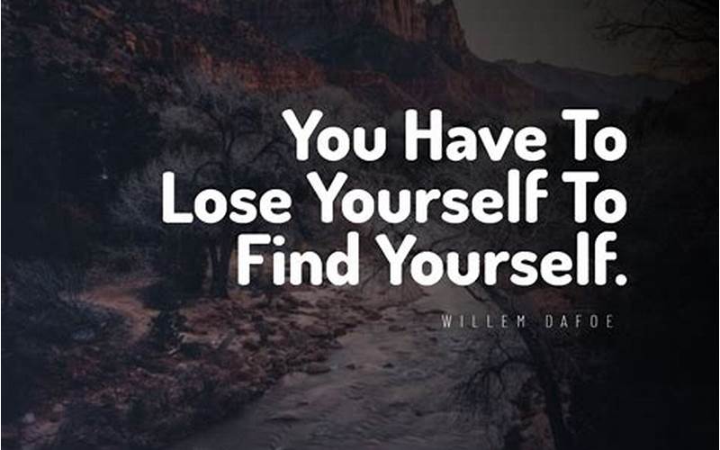 You Lost It For Yourself Quote