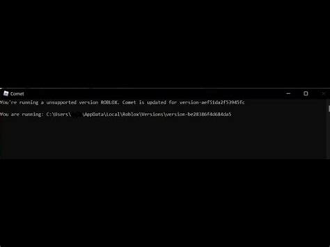 You\'re running a unsupported version ROBLOX. WRD-API is 