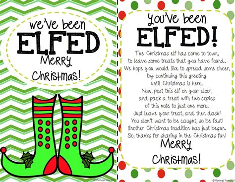 You've Been Elfed Free Printable