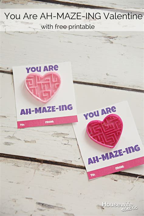 You Are A Maze Ing Valentine Printable