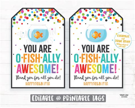 You Are O Fish Ally Awesome Printable Free