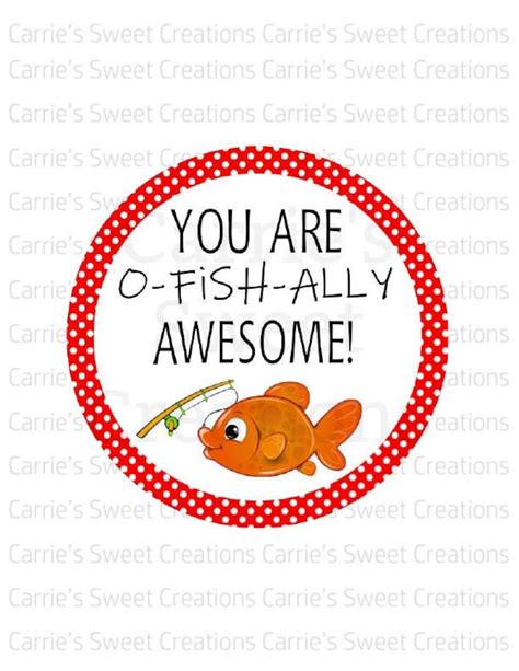 You Are O-fish-ally Awesome Printable Free