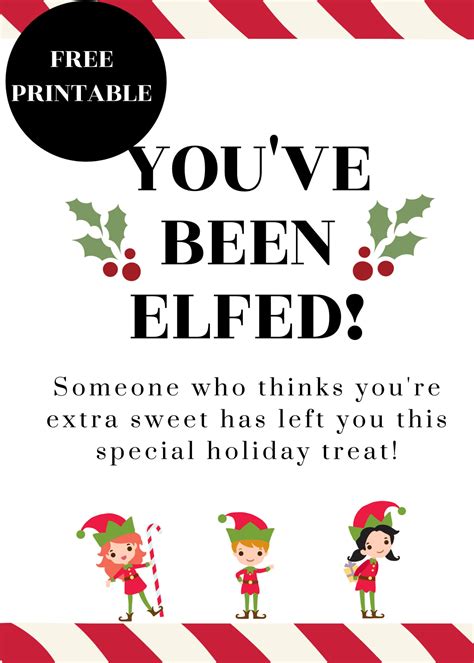 You Ve Been Elfed Free Printable