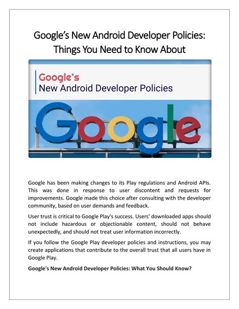You Won’t Believe These new developer policies Tips on Android!