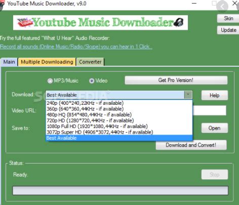 YouTube Music Downloader for Windows 7