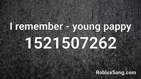 Young Pappy x Homicide Roblox ID