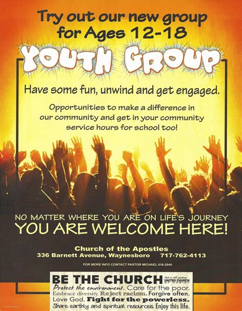 Youth Group Flyer Template Free