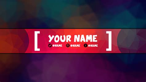 Free Youtube Banner Template