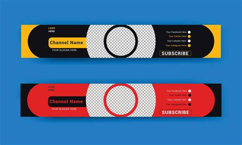 Youtube One Channel Banner Template