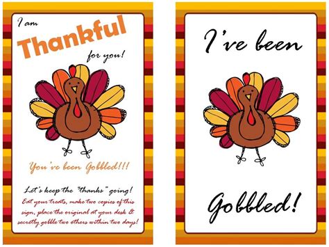 Youve Been Gobbled Free Printable