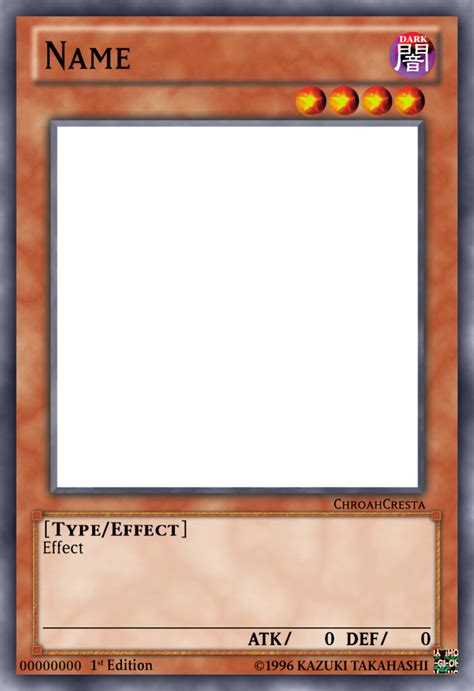 Yugioh Template Deviantart