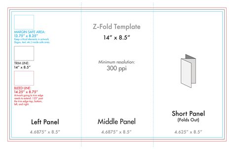 Z Fold Brochure Template