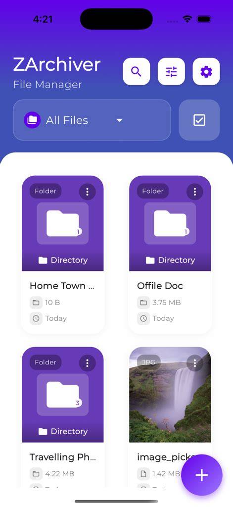 ZArchiver Interface
