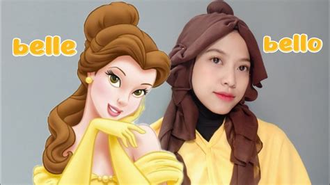 ZOYA Hijab Tutorial Belle Style Princess YouTube