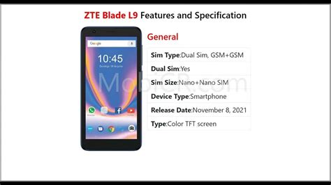 ZTE Blade L9 total specification
