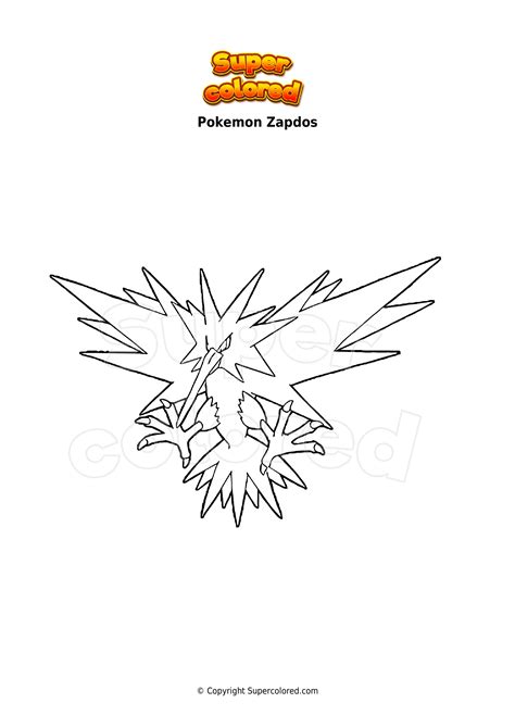 Zapdos Coloring Pages