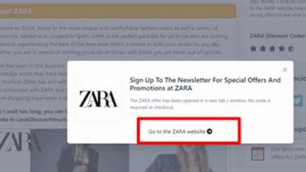 Zara Promo Code 2024