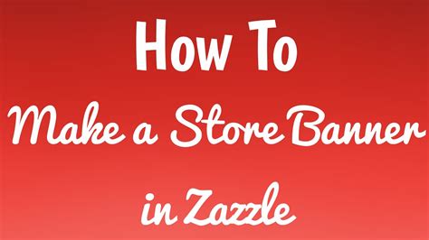 Zazzle Banner Design Tips