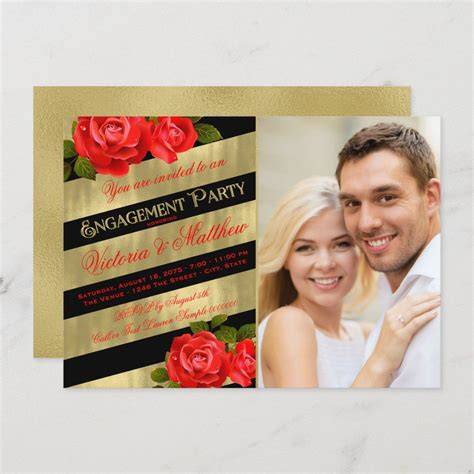 Zazzle Engagement Party Invitation Designs
