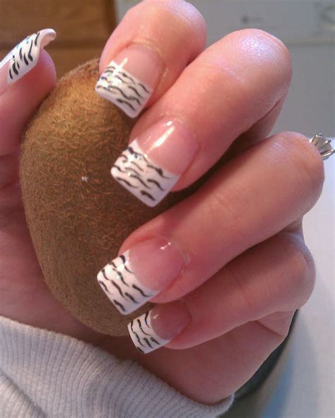Zebra Print French Tip Nails Almond: The Latest Trend In Nail Art