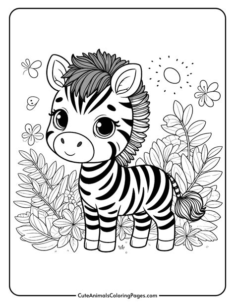 Zebra Coloring Pages