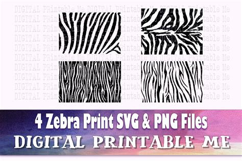 Download Zebra Print, Silhouette SVG PNG Pattern Commercial Use
